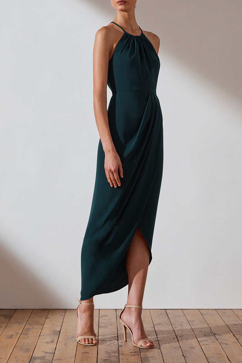 Core High Neck Ruched Dress | Seaweed ...